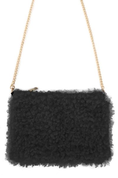 Tas curly zwart