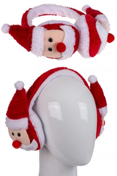 Oorwarmers met Kerstmannetjes