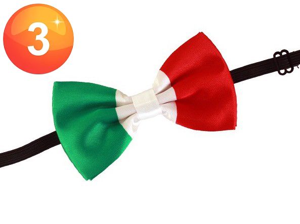 Vlinderstrik Italiaanse vlag