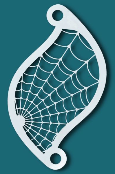 Schminksjabloon SPINNENWEB 77011