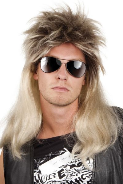 Rocker Pruik Ryan blond