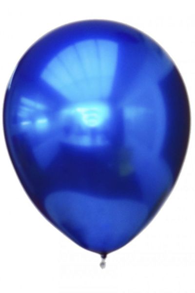 Blauwe titanium chrome ballonnen