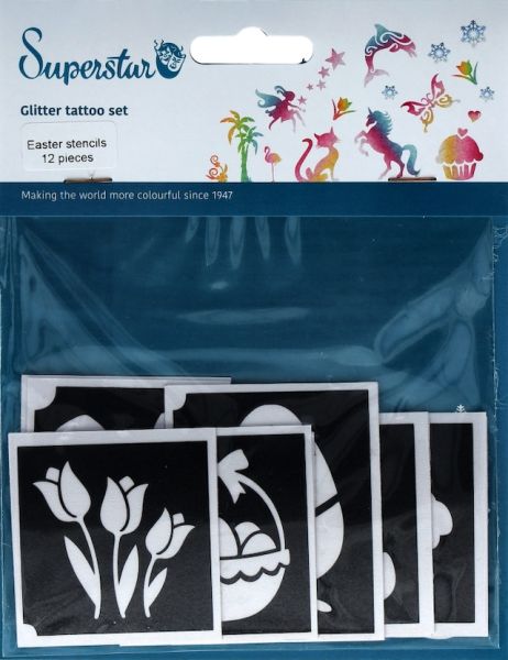 Glitter Tattoo Stencils Pasen
