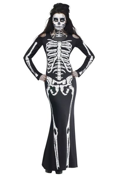 Halloween Skelet botten jurk