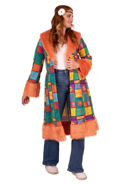 Hippie jas patchwork carnaval