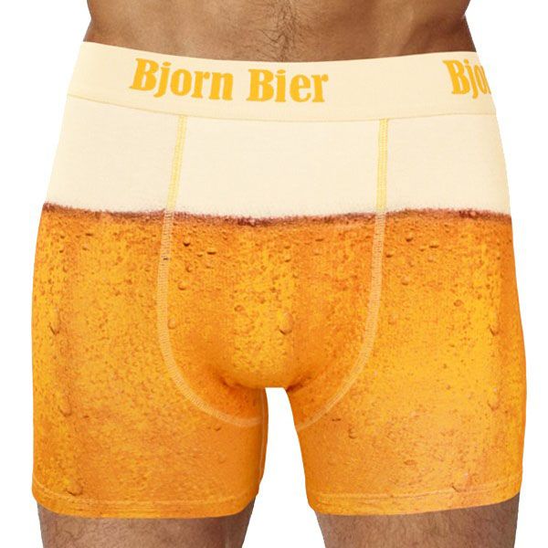 Bier boxershort onderbroek shorts party vrijgezellenfeest verjaardagscadeau ondergoed
