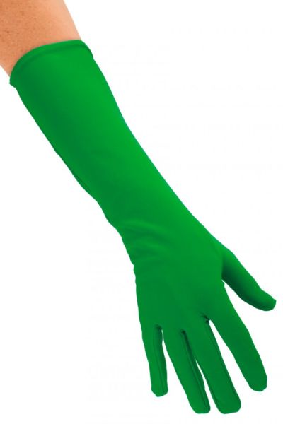 Handschoenen nylon lang Groen
