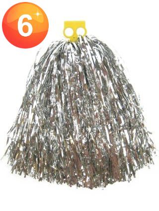 Cheerball ringgreep zilver pompoenen