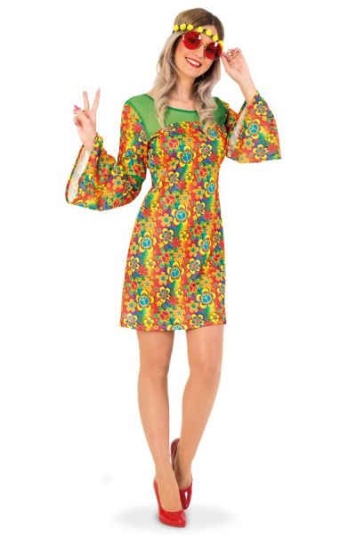 Kleurrijk Hippie-jurk bloemen