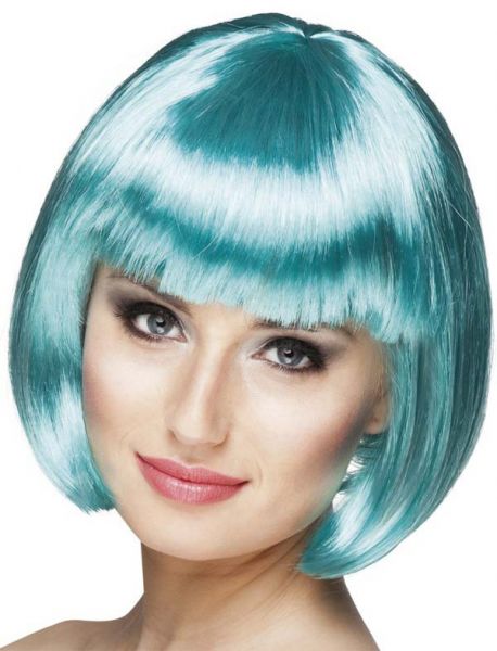 Damespruik Bobline Turquoise
