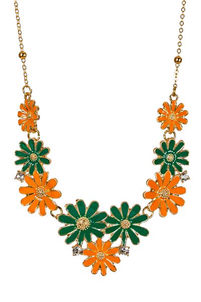 Hippie Kruikenstad Bloemen Ketting