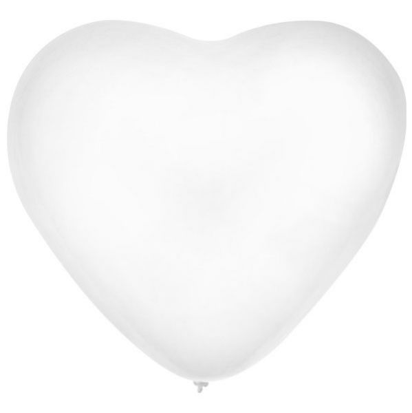 Ballon Hart x 36 Wit 32 cm