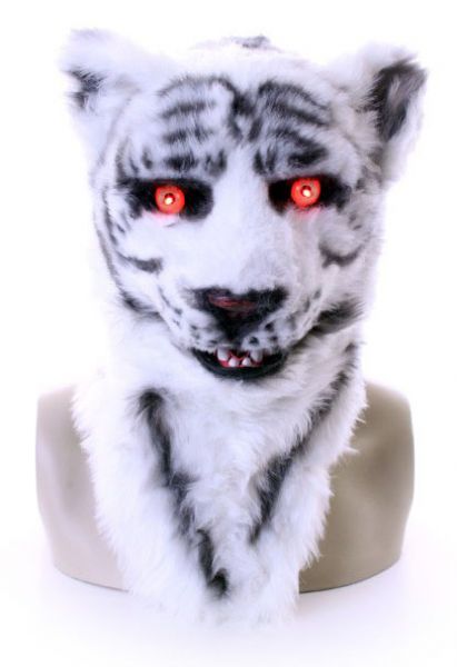 Volledig masker witte tijger