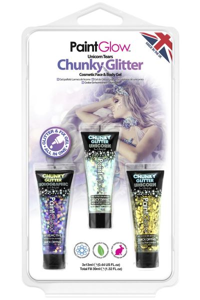 PaintGlow Chunky Glitter Unicorn Tears