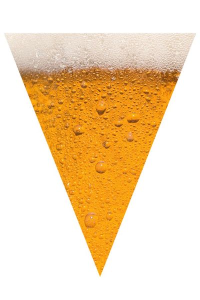 Vlaggenlijn Bier schuimkraag 36 meter