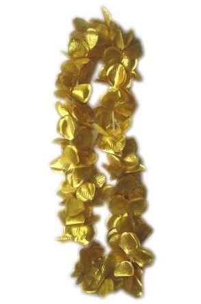 Hawaii halsketting goud slinger 12 stuks