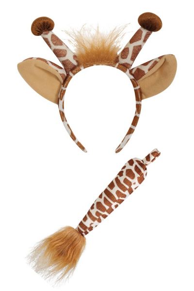 Giraf haarbeugel met staart