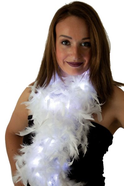 Boa wit met lichtjes