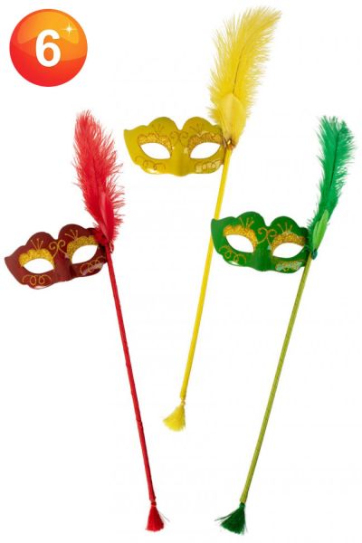 Carnaval Oogmasker op stok
