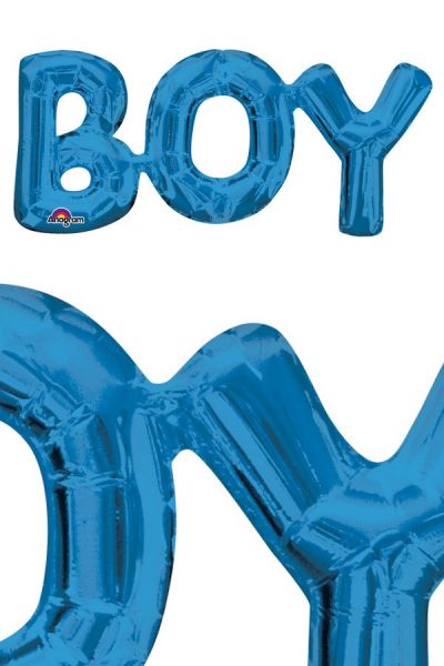 Folie ballon Boy blauw