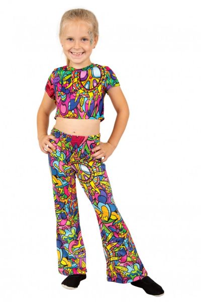 Flared kinderbroek colourful dream