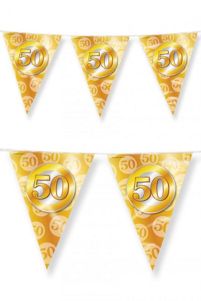 Vlaggenlijn 50 feest goud 60m