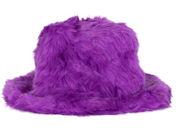 Fluffy Bucket hat paars