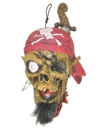 Hangdecoratie afgehakt hoofd piraat