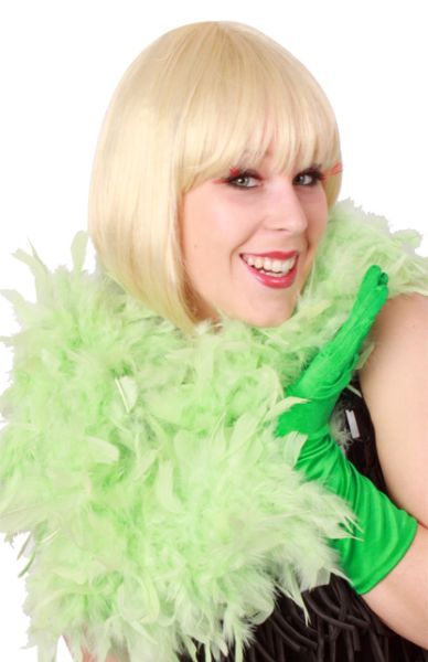 Burlesque Veren Boa lichtgroen