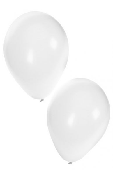 Witte heliumballonnen