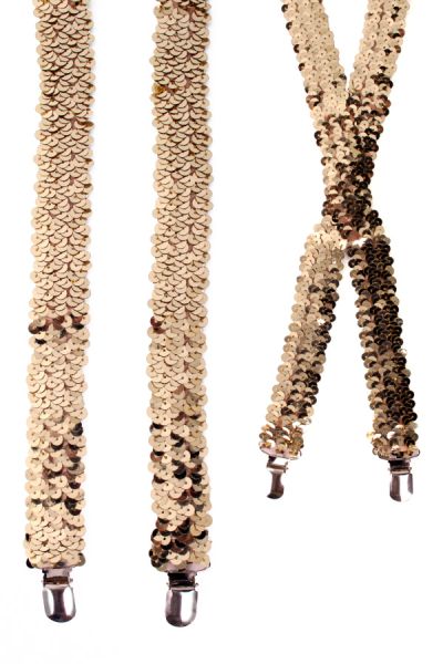 Bretels gouden pailletten