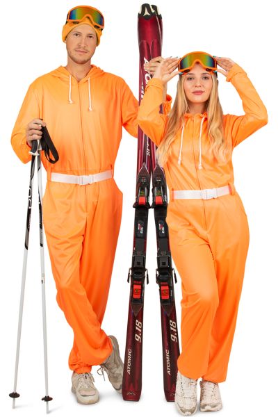 Apres ski overall neon oranje