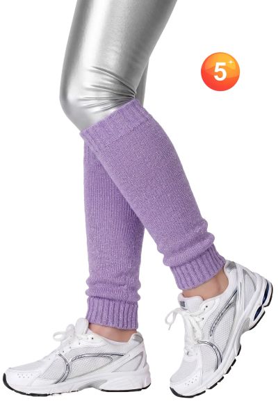 Glitter sprankelende lila lurex beenwarmers