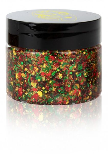 PXP chunky glitter cream big rood - geel - groen