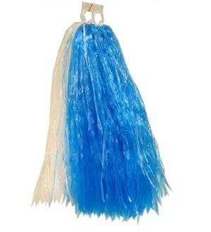 Cheerball ringgreep blauw wit pompoenen