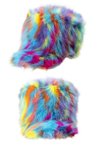 Fanfare Plush hat Neon Colours
