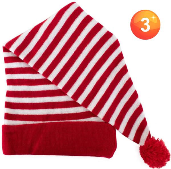 Slaapmuts rood wit gestreept